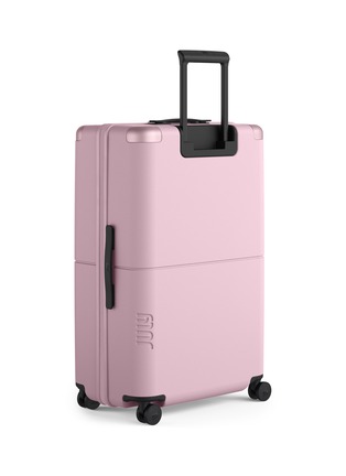 正面 –点击放大 - JULY - Checked Plus Suitcase — Blush Pink