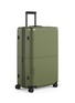细节 –点击放大 - JULY - Checked Plus Expandable Suitcase — Olive Green