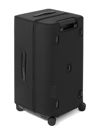 细节 –点击放大 - JULY - Classic Checked Trunk Luggage Cover — Black