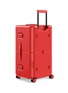 细节 –点击放大 - JULY - Checked Trunk Suitcase — Red