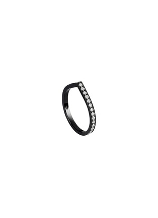 首图 - 点击放大 - REPOSSI - Antifer 18K Black Gold Diamond Bridal Ring — 51mm