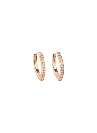 首图 - 点击放大 - REPOSSI - Antifer Diamond 18k Pink Gold Single Hoop Earring