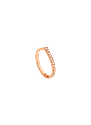 首图 - 点击放大 - REPOSSI - Antifer 18K Pink Gold Diamond Bridal Ring — 52mm