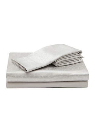 首图 –点击放大 - FRETTE - Luxury Glowing Weave King Size Duvet Set — Cliff Grey