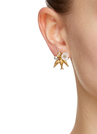 正面 -点击放大 - MONSHIRO - 浮花吊灯耳环