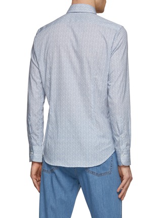 背面 - 点击放大 - CANALI - Pattern Cotton Shirt
