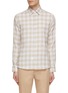 首图 - 点击放大 - CANALI - Chequered Cotton Linen Shirt