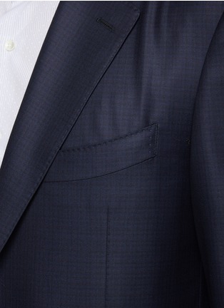 细节 - 点击放大 - CANALI - Single Breasted Wool Silk Suit