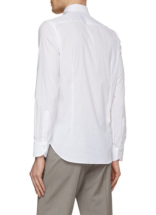 背面 - 点击放大 - CANALI - Spread Collar Strech Cotton Shirt
