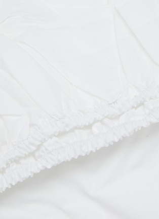 细节 –点击放大 - YVES DELORME - Roma Queen Size Fitted Sheet — Blanc