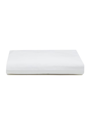 Main View - 点击放大 - YVES DELORME - Roma Queen Size Fitted Sheet — Blanc