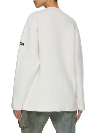 背面 - 点击放大 - BALENCIAGA - LOGO 徽章羊毛开衫