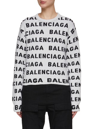 首图 - 点击放大 - BALENCIAGA - LOGO 混羊毛套头衫