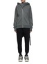 首图 - 点击放大 - RICK OWENS DRKSHDW - 斜拉链连帽卫衣