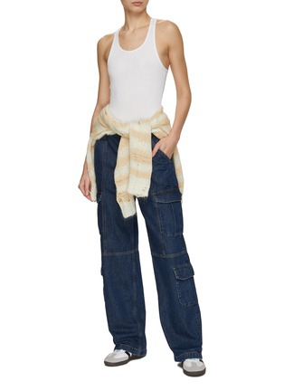 模特儿示范图 - 点击放大 - RAG & BONE - CAILYN 牛仔工装裤