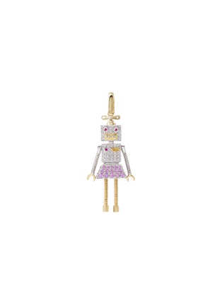 首图 - 点击放大 - MIO HARUTAKA - Robot 18K Gold Diamond Pink Sapphire Charm