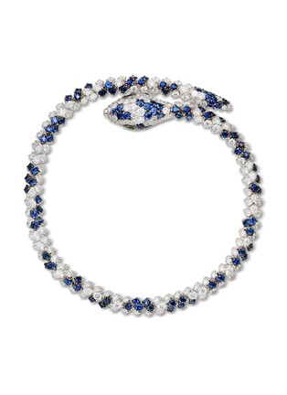 首图 - 点击放大 - MIO HARUTAKA - Snake 18K White Gold Blue Sapphire Bracelet