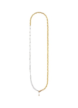 首图 - 点击放大 - MILAMORE - Duo Chain Jr Diamond 18K White Yellow Gold Necklace — 50cm