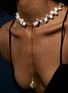 细节 - 点击放大 - MILAMORE - Duo Chain Freshwater Pearl 18K Gold Necklace — 55cm