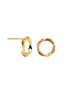 首图 - 点击放大 - MILAMORE - Kintsugi EN 18K Gold Hollow Stud Earrings