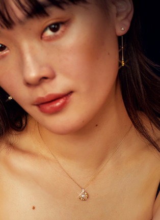 细节 - 点击放大 - MILAMORE - Kintsugi EN Diamond Akoya Pearl 18K Gold Necklace — 40cm