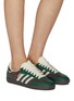 模特儿示范图 - 点击放大 - ADIDAS - X NOTITLE SAMBA 系带运动鞋