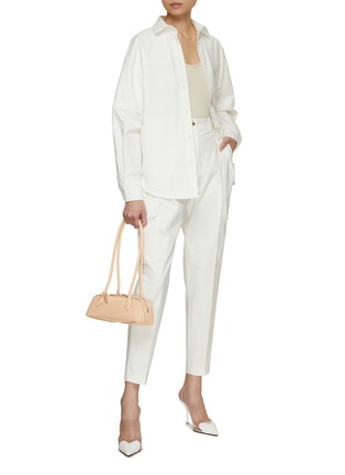 模特儿示范图 - 点击放大 - KITON - 混棉锥形长裤