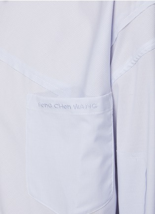  - FENG CHEN WANG - 口袋饰拼接衬衫