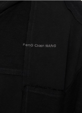  - FENG CHEN WANG - 拼接拉链连帽卫衣