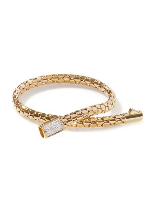 细节 - 点击放大 - JOHN HARDY - Dot Classic Chain 18K Gold Diamond Bracelet — Size US