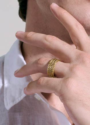 细节 - 点击放大 - JOHN HARDY - Classic Chain 18K Gold Chain Band Ring — Size 10