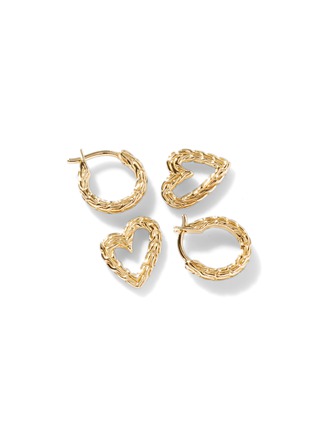 细节 - 点击放大 - JOHN HARDY - Classic Chain Manah 14K Gold Heart Drop Earrings
