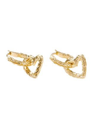 首图 - 点击放大 - JOHN HARDY - Classic Chain Manah 14K Gold Heart Drop Earrings