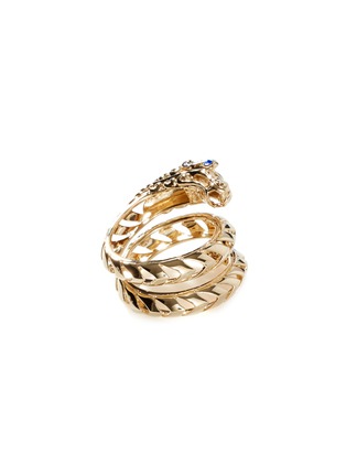 细节 - 点击放大 - JOHN HARDY - Legends Naga 18K Gold Diamond Pave Dragon Ring — Size 7