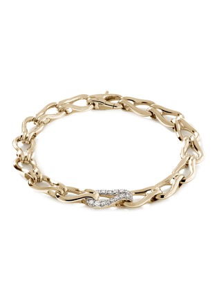 首图 - 点击放大 - JOHN HARDY - Surf 14K Gold Diamond Pavé Link Bracelet