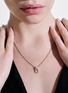  - JOHN HARDY - Surf Silver Diamond Pavé Link Pendant — Size 16-18