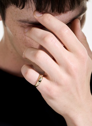 细节 - 点击放大 - JOHN HARDY - Surf Diamond 14K Gold Ring — Size 6