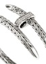 细节 - 点击放大 - JOHN HARDY - Classic Chain Silver Diamond Pavé Bypass Flex Cuff — Size S-M