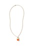 首图 - 点击放大 - JOHN HARDY - Classic Chain Diamond Neon Orange Pebble Pendant Sterling Silver Necklace — Size 22-24