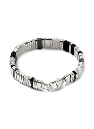 细节 - 点击放大 - JOHN HARDY - Colorblock Onyx Hematite Sterling Silver Bracelet — Size UM