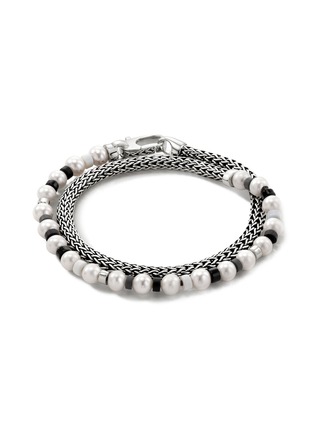 首图 - 点击放大 - JOHN HARDY - Colorblock Pearl Wrap Bracelet — Size UM