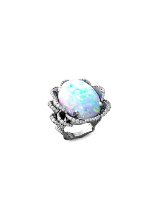 首图 - 点击放大 - MING SONG HAUTE JOAILLERIE - GALAXY SELVA 14K 金蛋白石戒指