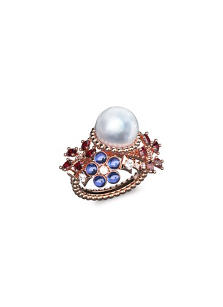 首图 - 点击放大 - MING SONG HAUTE JOAILLERIE - GALAXY SELVA 14K 金珍珠钻石戒指