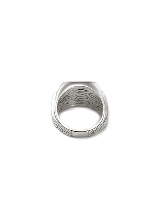 背面 - 点击放大 - JOHN HARDY - Onyx Sterling Silver Signet Ring — Size 11