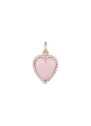 首图 - 点击放大 - STORROW JEWELRY - Alana 14K Gold Pink Opal Diamond Charm