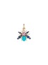 首图 - 点击放大 - STORROW JEWELRY - Beatrice Bee 14K Gold Blue Sapphire Pearl Charm