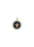 首图 - 点击放大 - STORROW JEWELRY - Minnie 14K Gold Diamond Green Emerald Bee Medallion Charm
