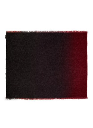 细节 - 点击放大 - FALIERO SARTI - 渐变色须边混羊毛围巾