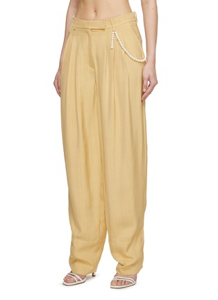 细节 - 点击放大 - NACKIYÉ - Aga Peg Leg Fold Up Cuff Pants