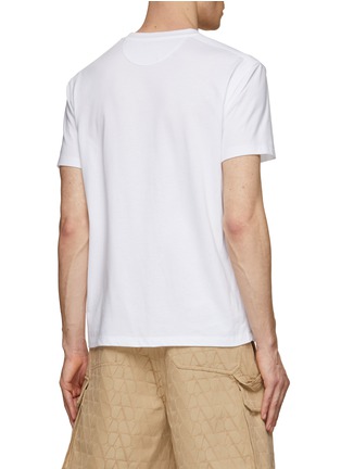 背面 - 点击放大 - VALENTINO GARAVANI - V Pocket Cotton T-Shirt